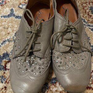 LUCKY BRAND LEATHER LIGHT GREEN LOAFERS SIZE 6M